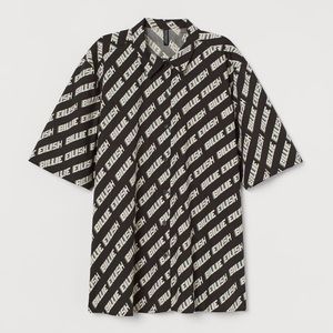 Women’s H&M Divided Oversized Billie Eillish Shirt, Size S